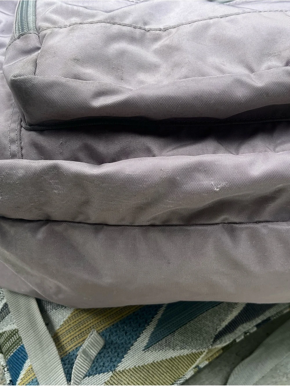 L.L. Bean Mauve-Gray Men's Backpack with Reflective Accent